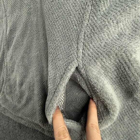 Patagonia Fleece Jacket Girls Youth Size 2XL 16-18 Gray Pink Fuzzy Soft Snap - Picture 13 of 16